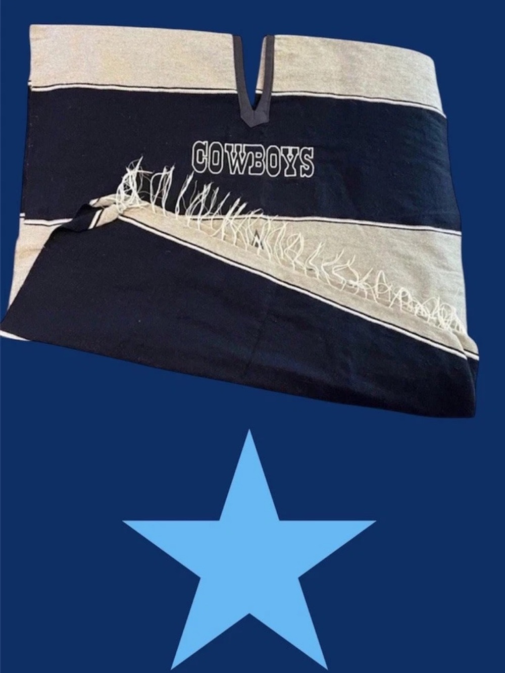 Dallas cowboys NFL Football Poncho Warm Material OS Sports unisex